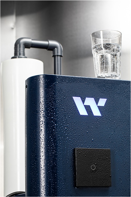 Our treatment system with water drops on it